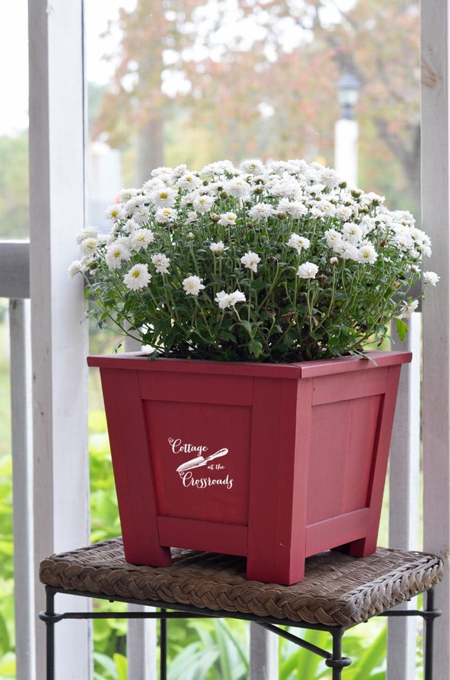 Fall porch | cottage at the crossroads