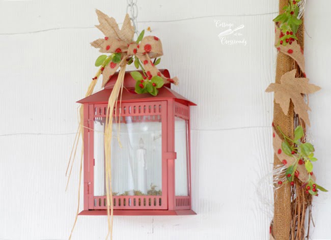 Fall porch | cottage at the crossroads