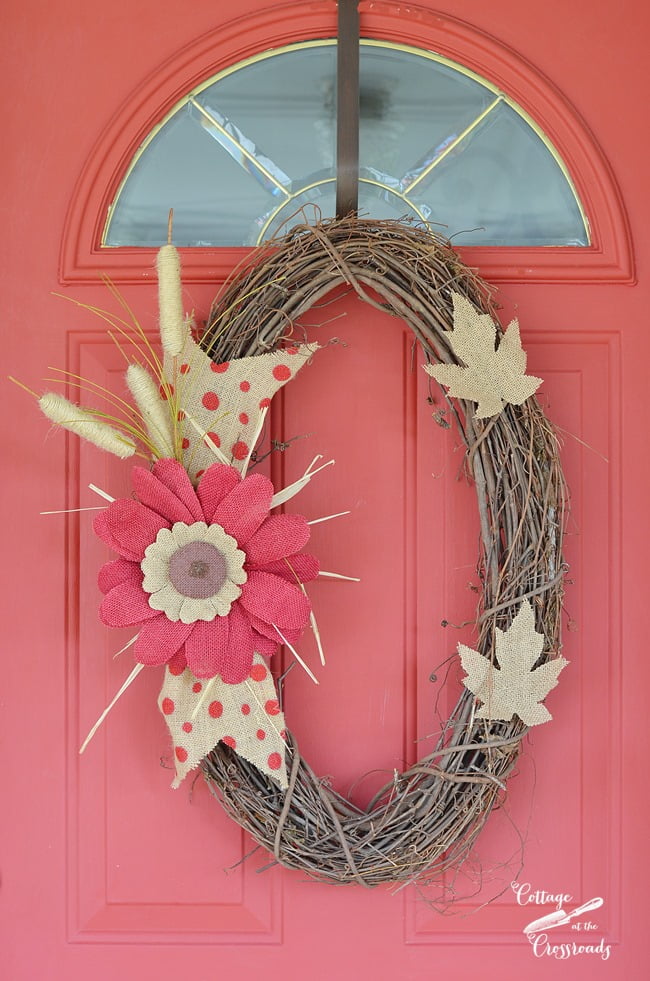 Fall wreath | cottage at the crossroads