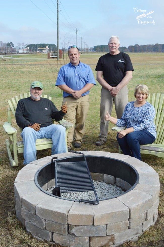 Our New Belgard Outdoor Fire Pit Cottage At The Crossroads