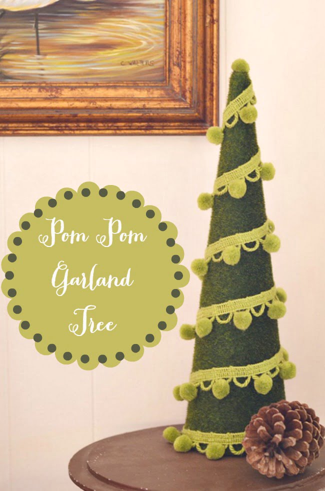 pom pom tree garland