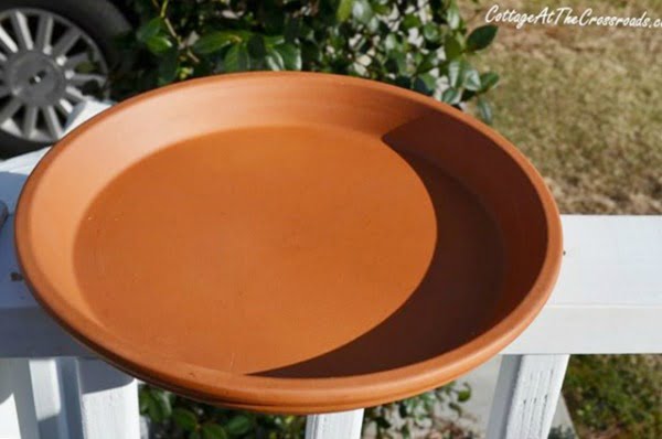 Terracotta saucer