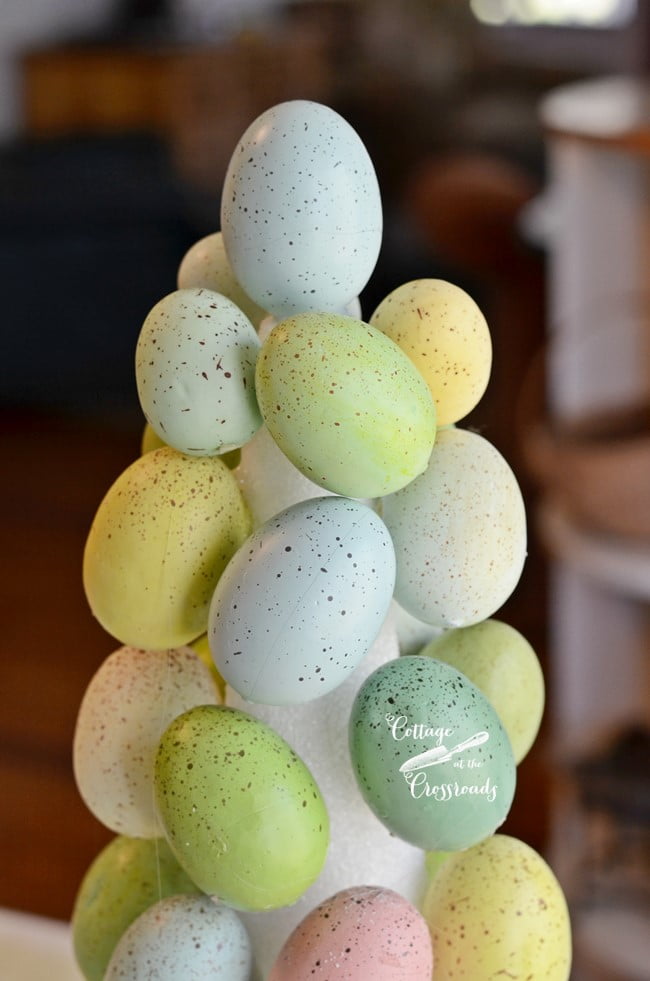 Easter egg topiary tree | cottage at the crossroads