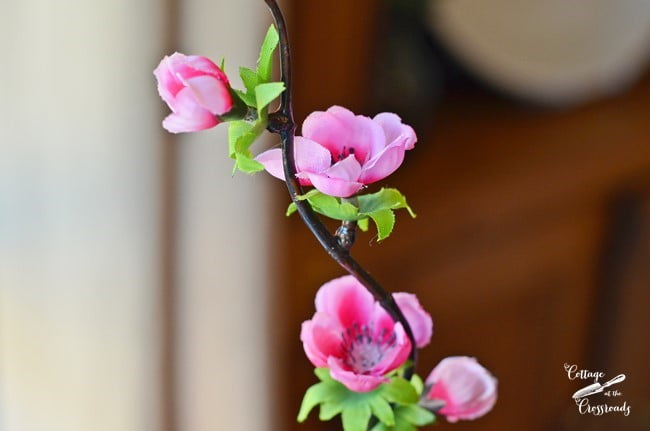 Faux quince blossoms