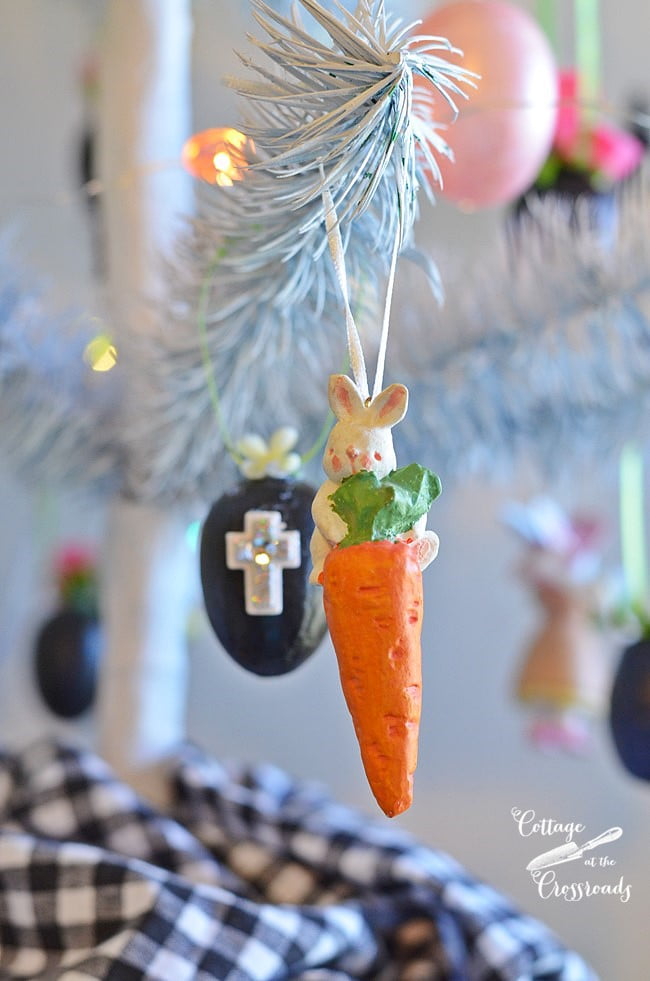 Ornaments on an easter tree