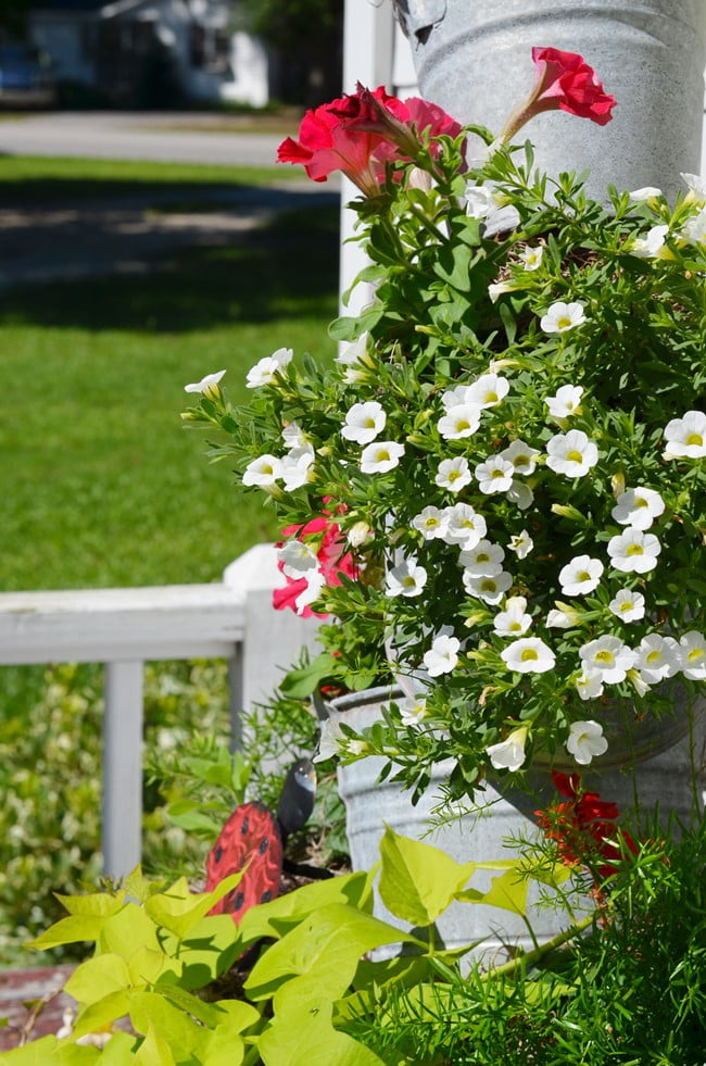 Topsy turvy planter-summer version | cottage at the crossroads