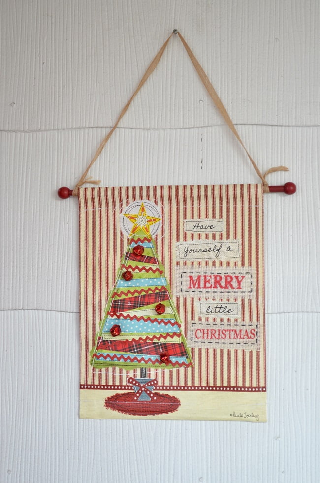 Retro christmas wall hanging