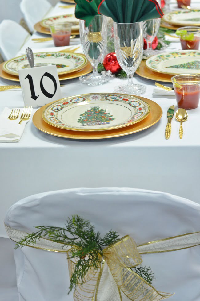 Christmas tablescape