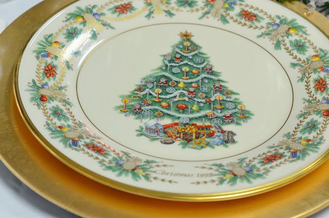 Lenox christmas tree plates