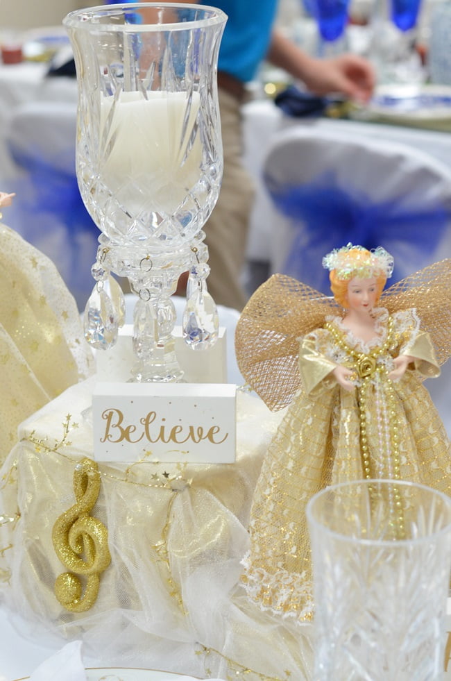 Angel tablescape