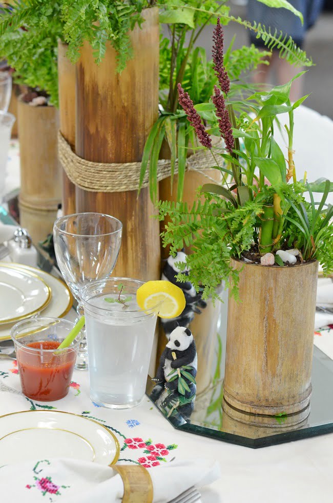 Nature inspired tablescape