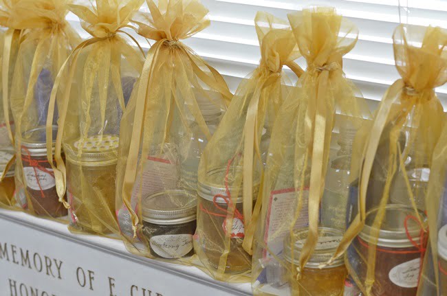 Gift bags for a church tablescape fundraiser