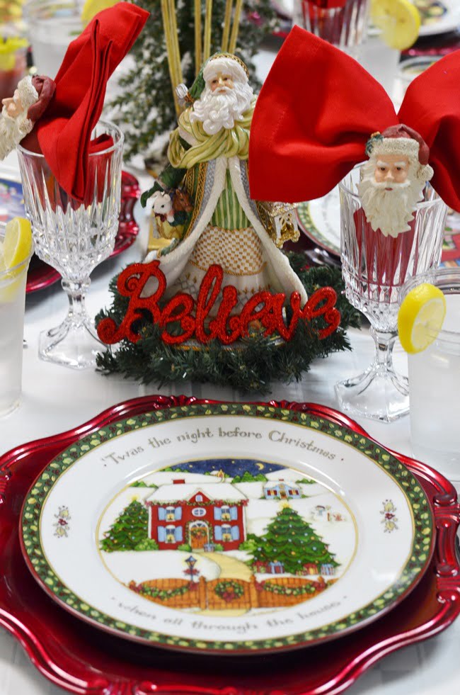 Christmas tablescape