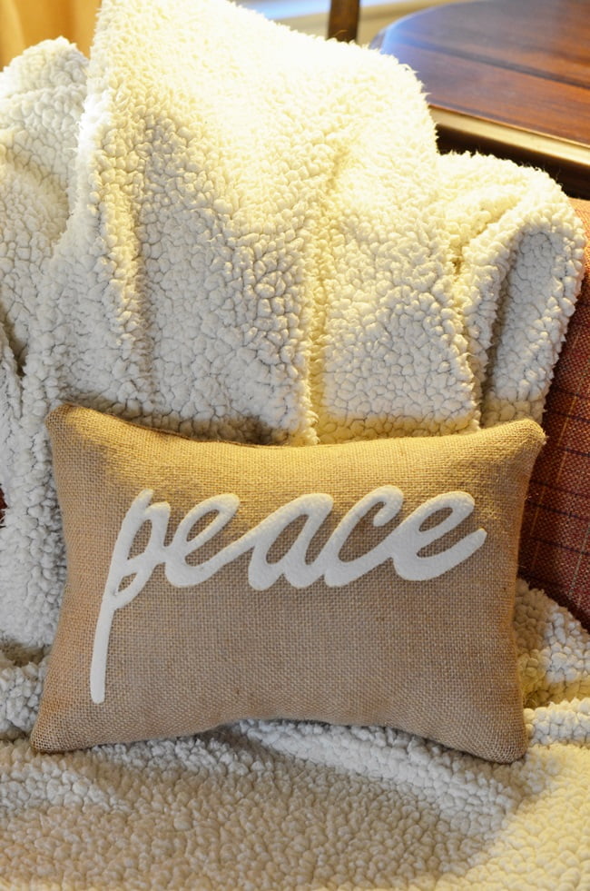 Peace pillow | cottage at the crossroads