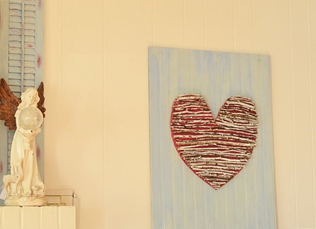 Rustic Pallet Wood Valentines Heart - Scavenger Chic