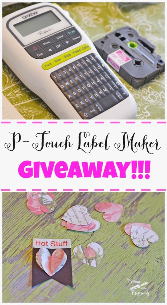 P-touch label maker giveaway | cottage at the crossroads