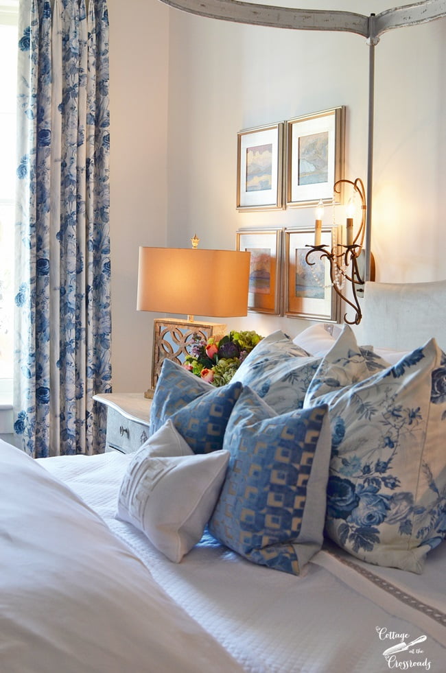 Bedroom in the charleston designer showhouse | cottage at the crossroads