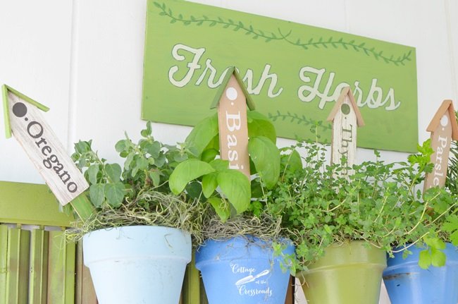 How to make a hanging herb garden | cottage at the crossroads
