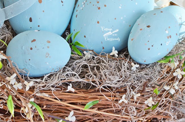 Painted plastic easter eggs | cottage at the crossroads