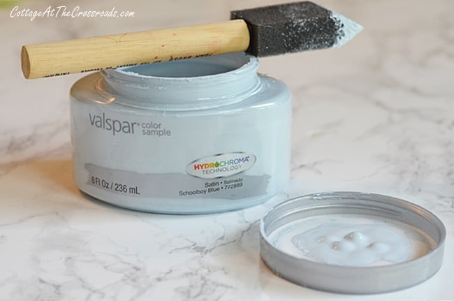 Sample pot of valspar paint | cottage at the crossroads