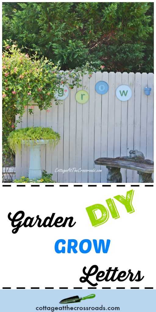 Easy, quick, and thrifty way to create your own garden grow letters