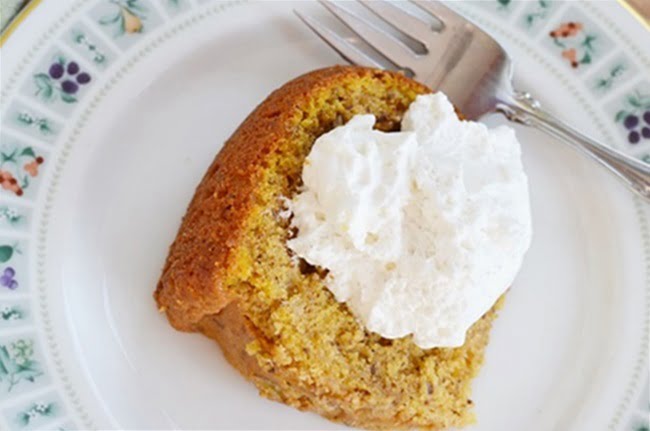 Delicious autumn pumpkin pound cake recipe