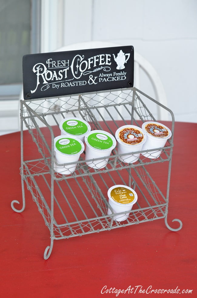 K-cup storage rack from emory valley mercantile