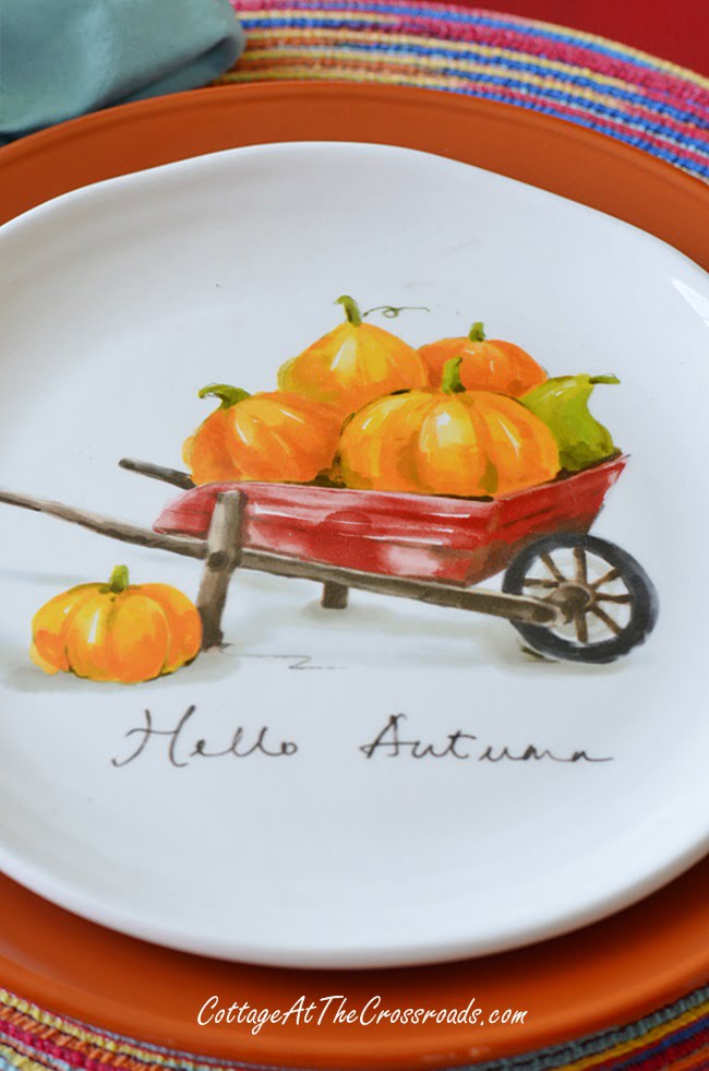 Hello autumn plates from pier 1