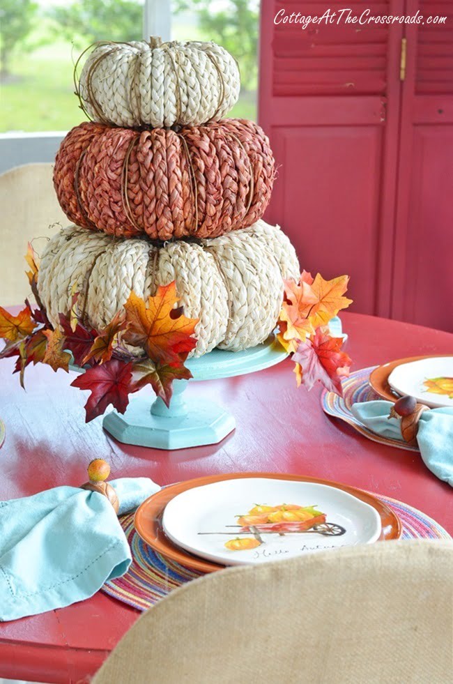 Autumn front porch