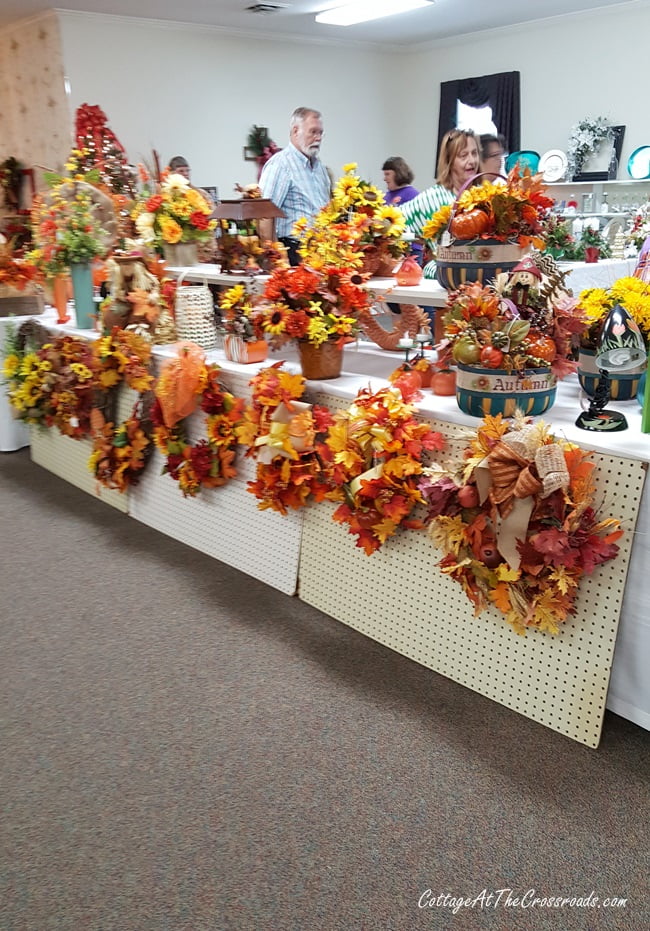 Fall craft items at our church bazaar