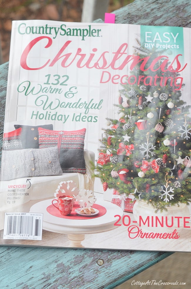 Country sampler christmas decorating magazine