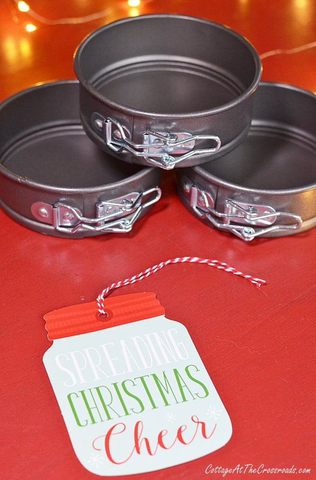 Mini springform pans make a great gift for any bakers on your christmas list