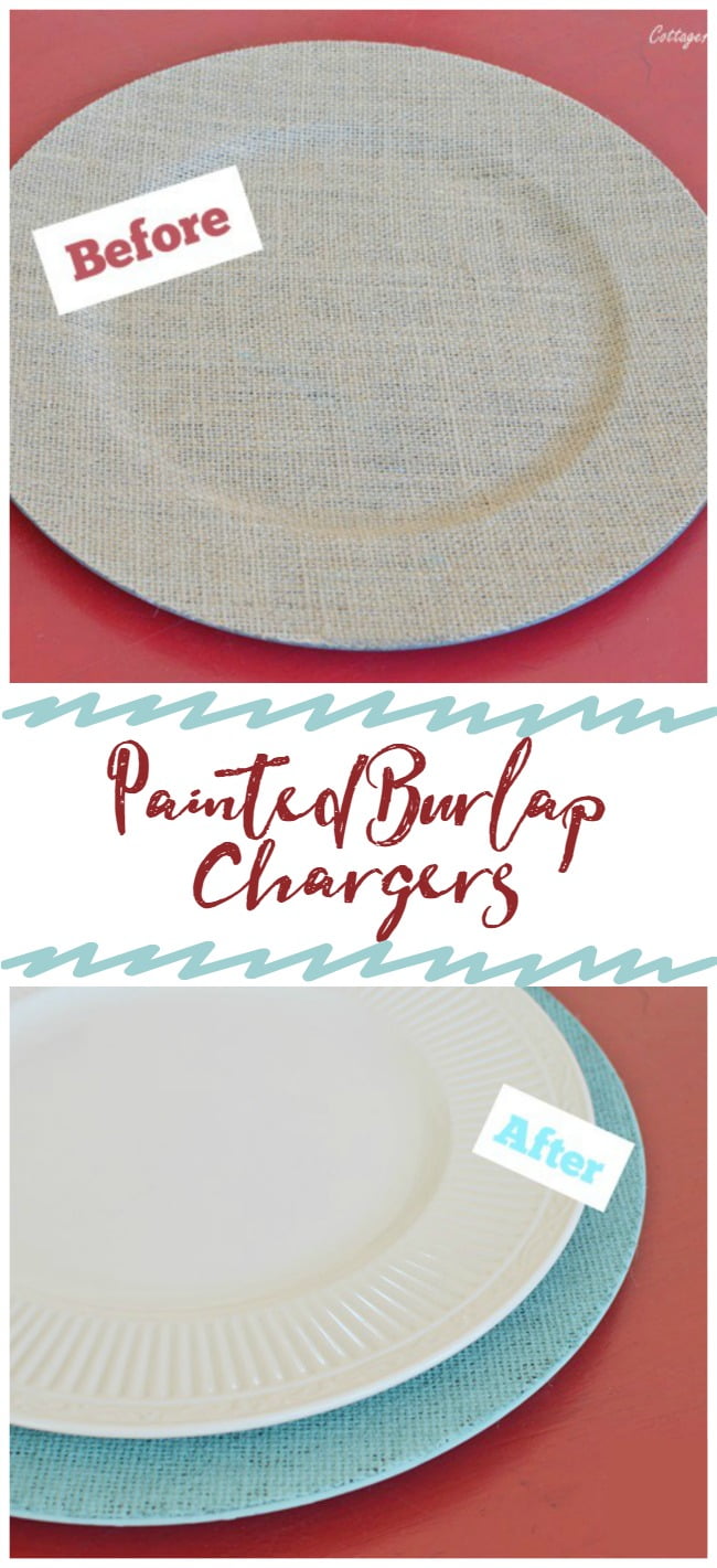 DIY Painted Sparrow Chargers for a Spring Table