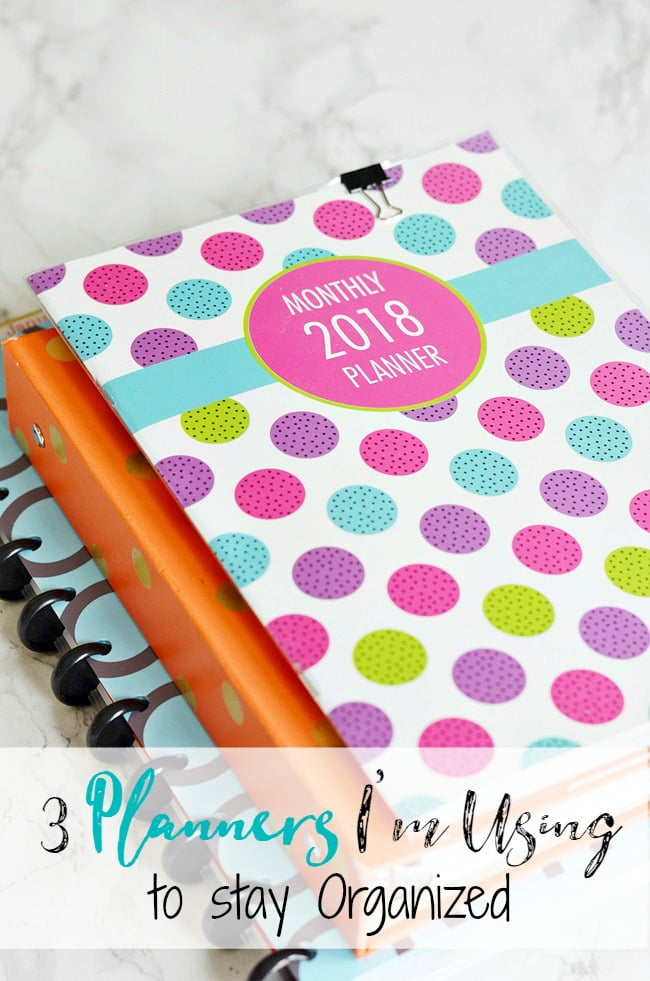 3 planners i'm using to stay organized