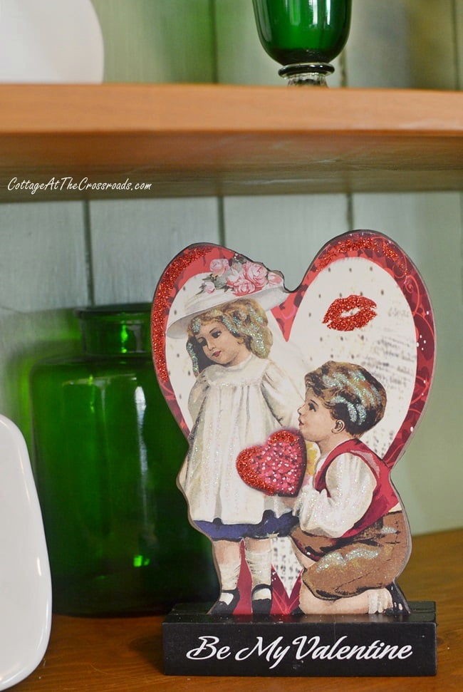 Vintage style valentine decoration