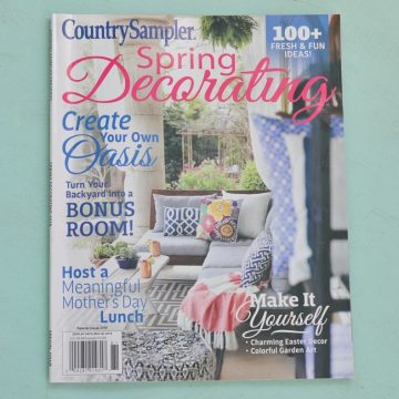 Spring decorating magazine feature