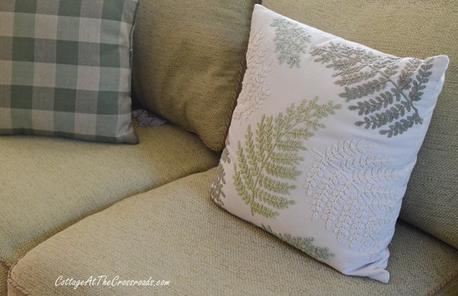 Fern pillow on a spring tour