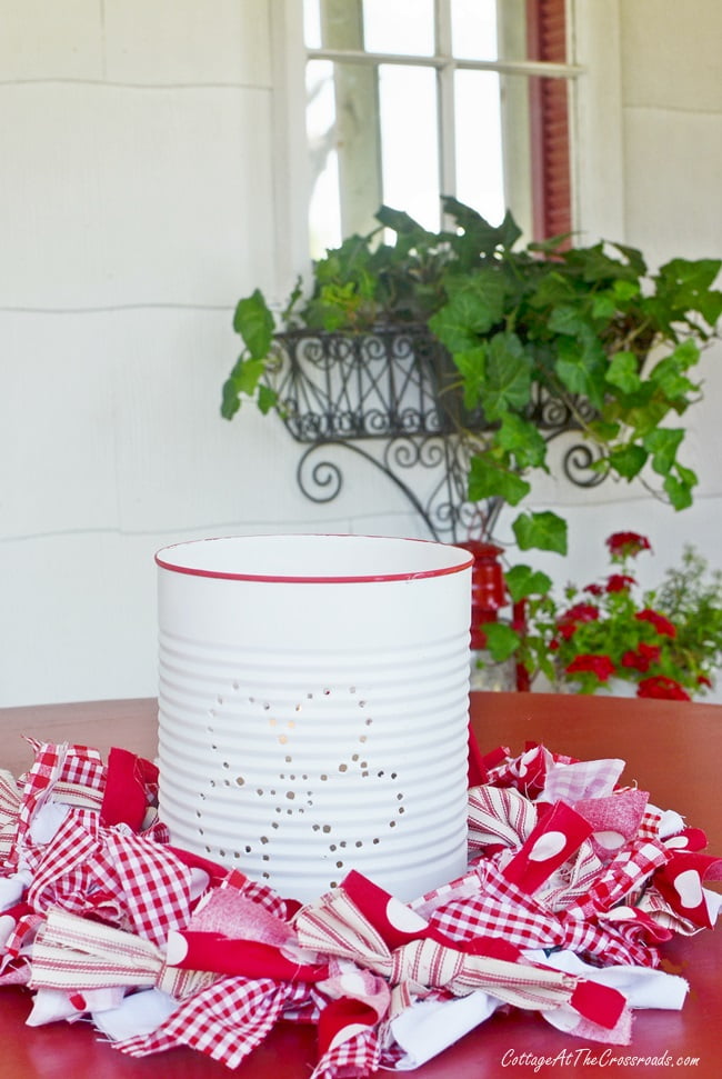 Diy punched tin can luminaries