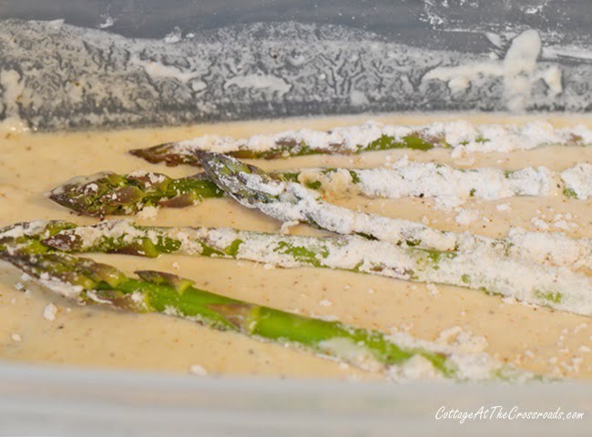 Batter for fried asparagus