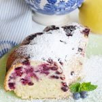 Blueberry lemon pound cake