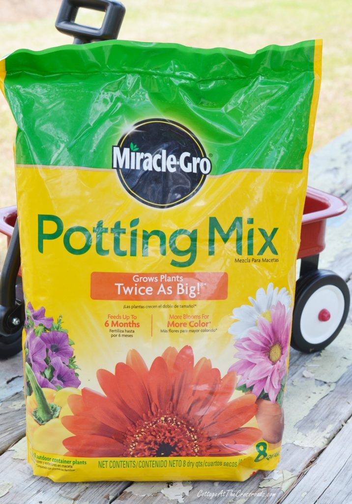 Small bag of potting soil