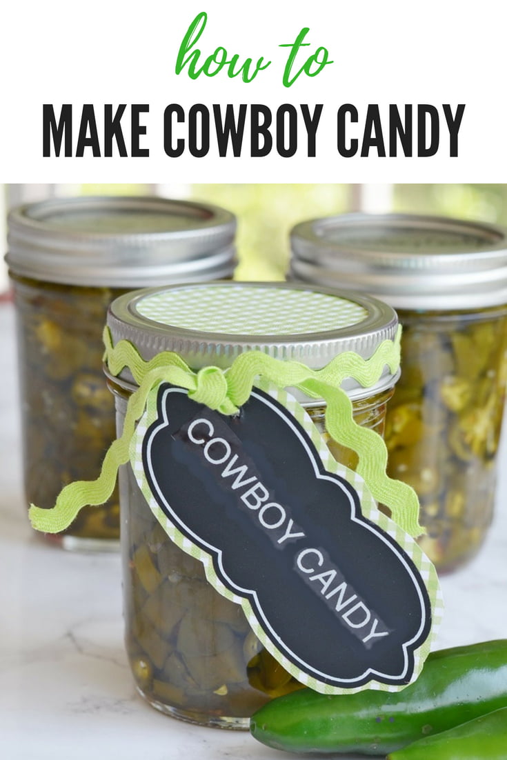 It's easy to make cowboy candy aka candied jalapenos! So delicious and addictive! People will beg you for more! The choice is yours to can them or not! #cowboycandy #jalapenos