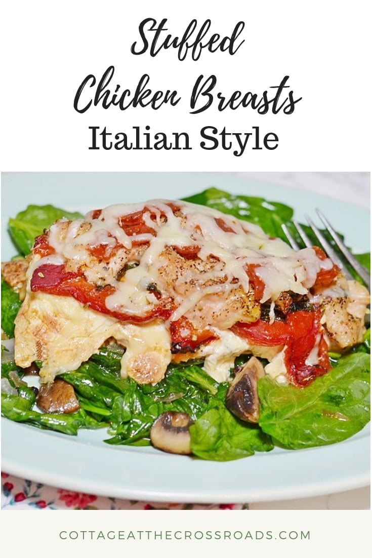 Stuffed chicken breasts-italian style