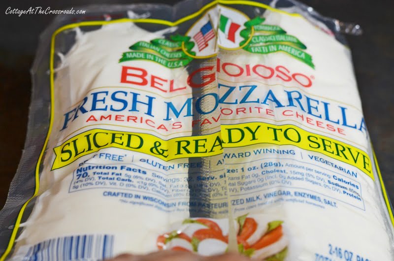 Package of fresh mozzarella cheese