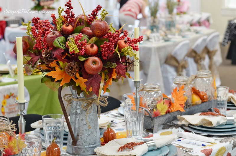 Galvanized containers with light filled mason jars