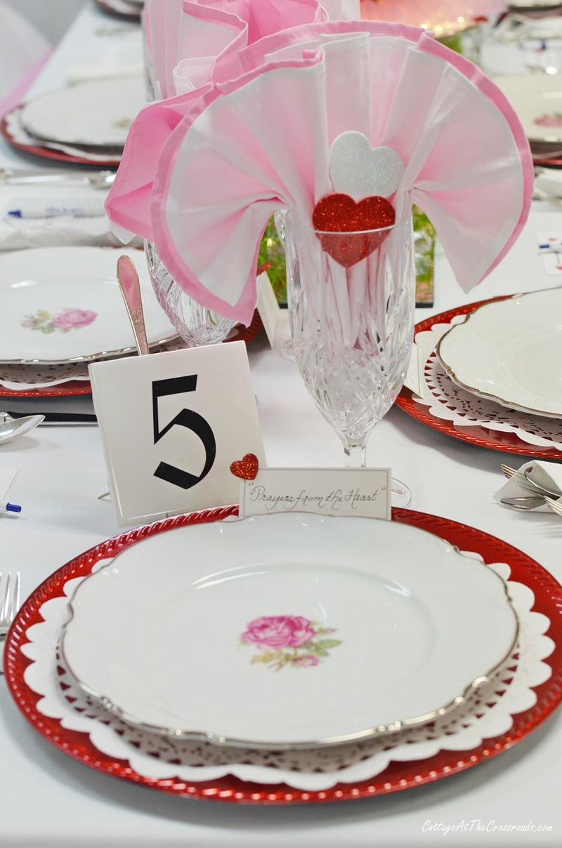 Valentine's day tablescape