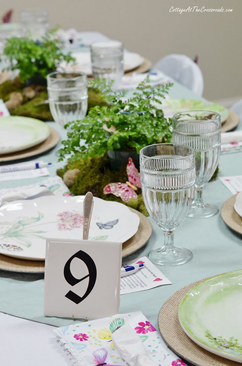 Table 9-butterfly meadow tablescape