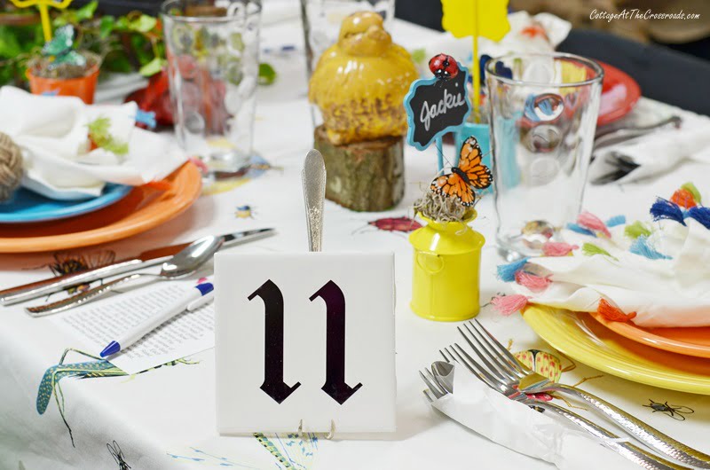 Table 11 had an insect theme