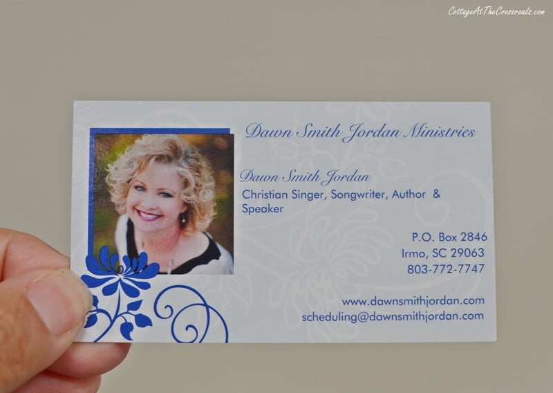 Business card of dawn smith jordan