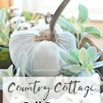 Country cottage fall decor
